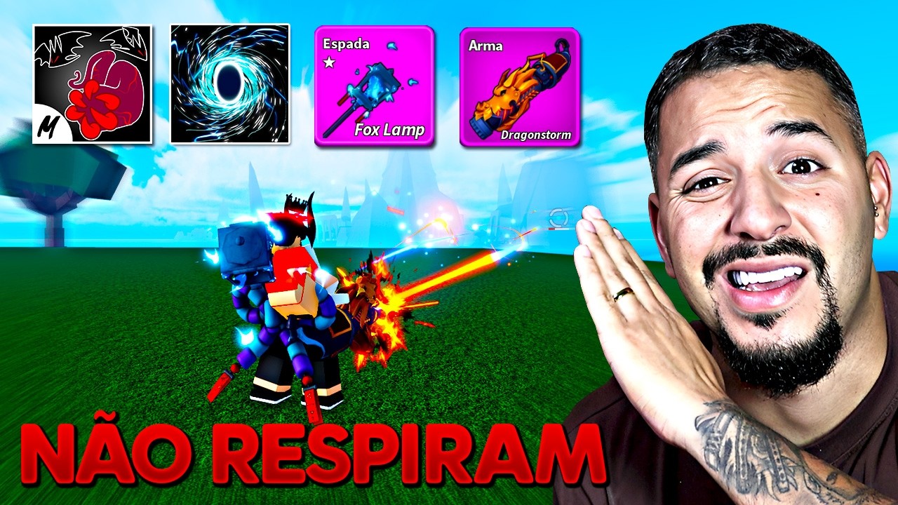 Cacei com a Build mais T&Oacute;XICA de 2026 no Blox fruits ⚠🔥