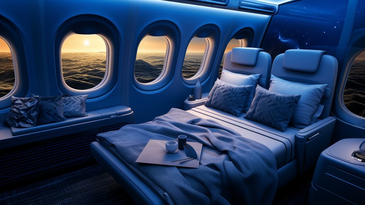 😴 10 Hours of Airplane and Jet Engine Sounds for Deep Sleep | White, Brown, Pink Noise for Studying