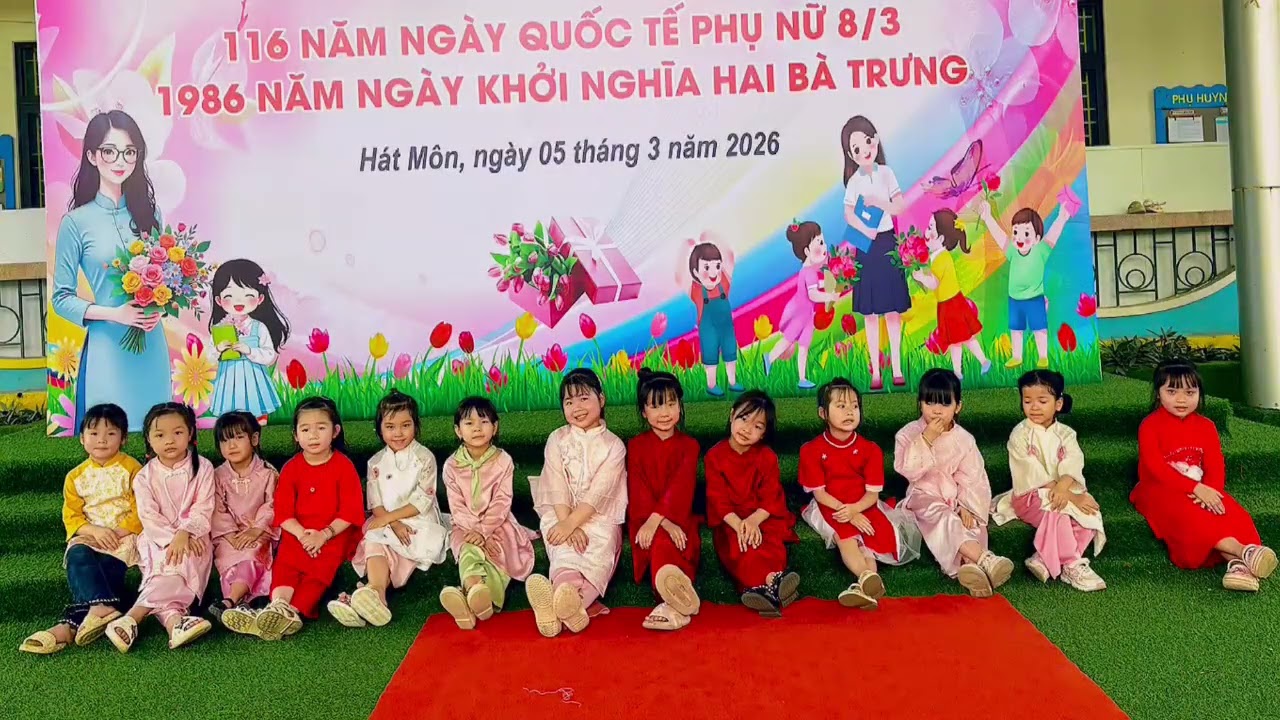 Ngày 8/3/2026 của bé Minh Anh (Sam) cùng các bạn trên lớp. 