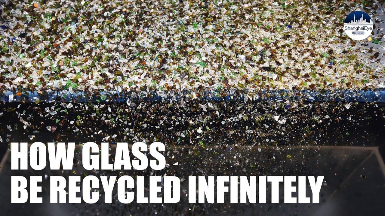 See world's largest glass bottle recycling plant which handles two million tons per year