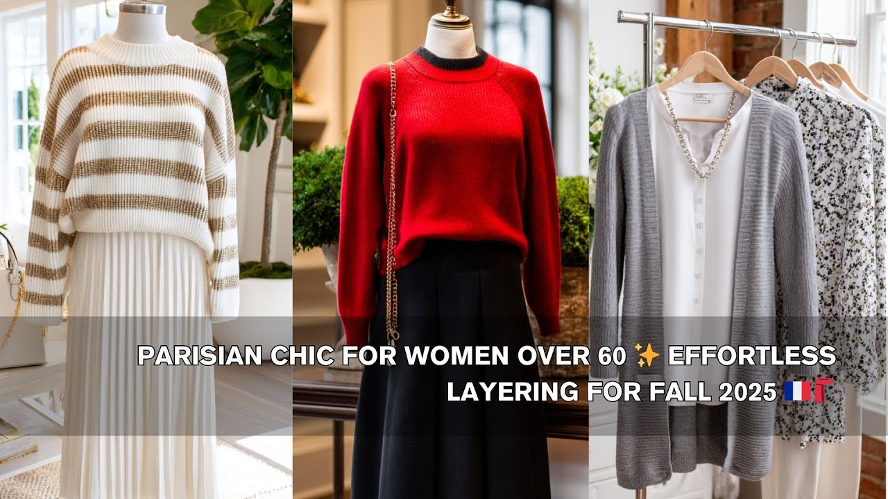 Parisian Chic for Women Over 60 ✨ Effortless Layering for Fall 2025 🇫🇷🧣