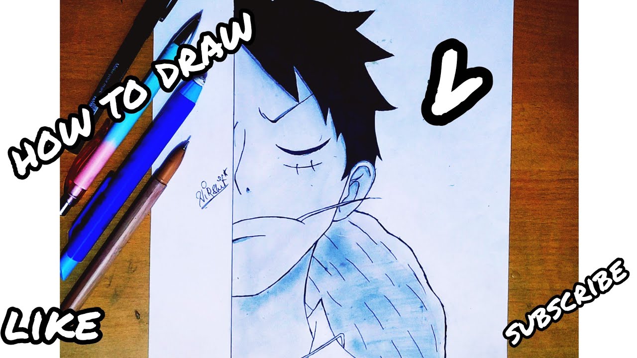 How to Draw Monkey D. Luffy 🔥 | Easy Anime Drawing Tutorial Step by Step