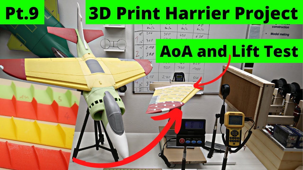 Генератор вихрей, напечатанный на 3D-принтере, на испытательном крыле | Проект LW-PLA Harrier