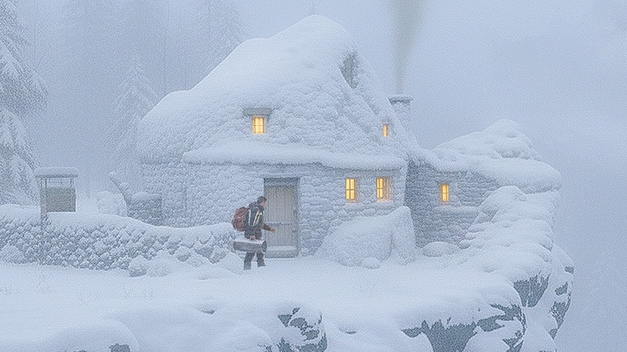 He Survived a SNOWSTORM in an abandoned stone house | Alone in the Most Intense Blizzard Ever