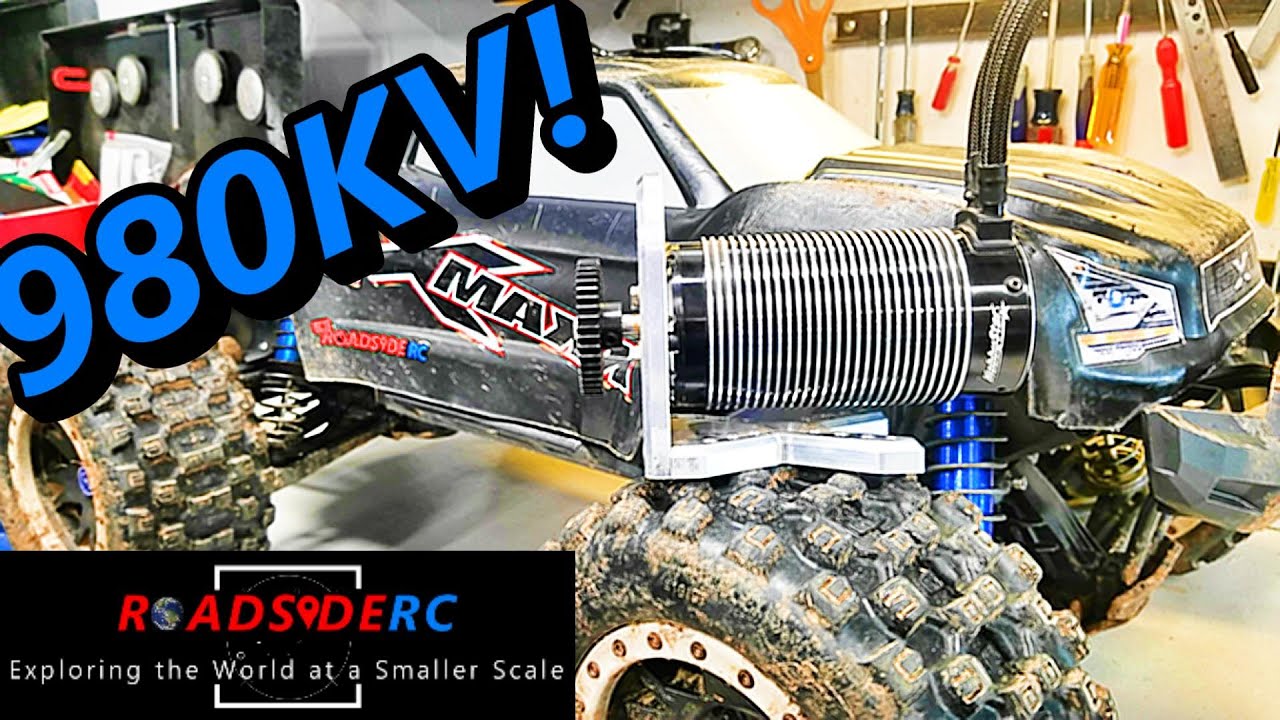 Traxxas X-Maxx 980KV Install and Testing (Big Power Upgrade!)