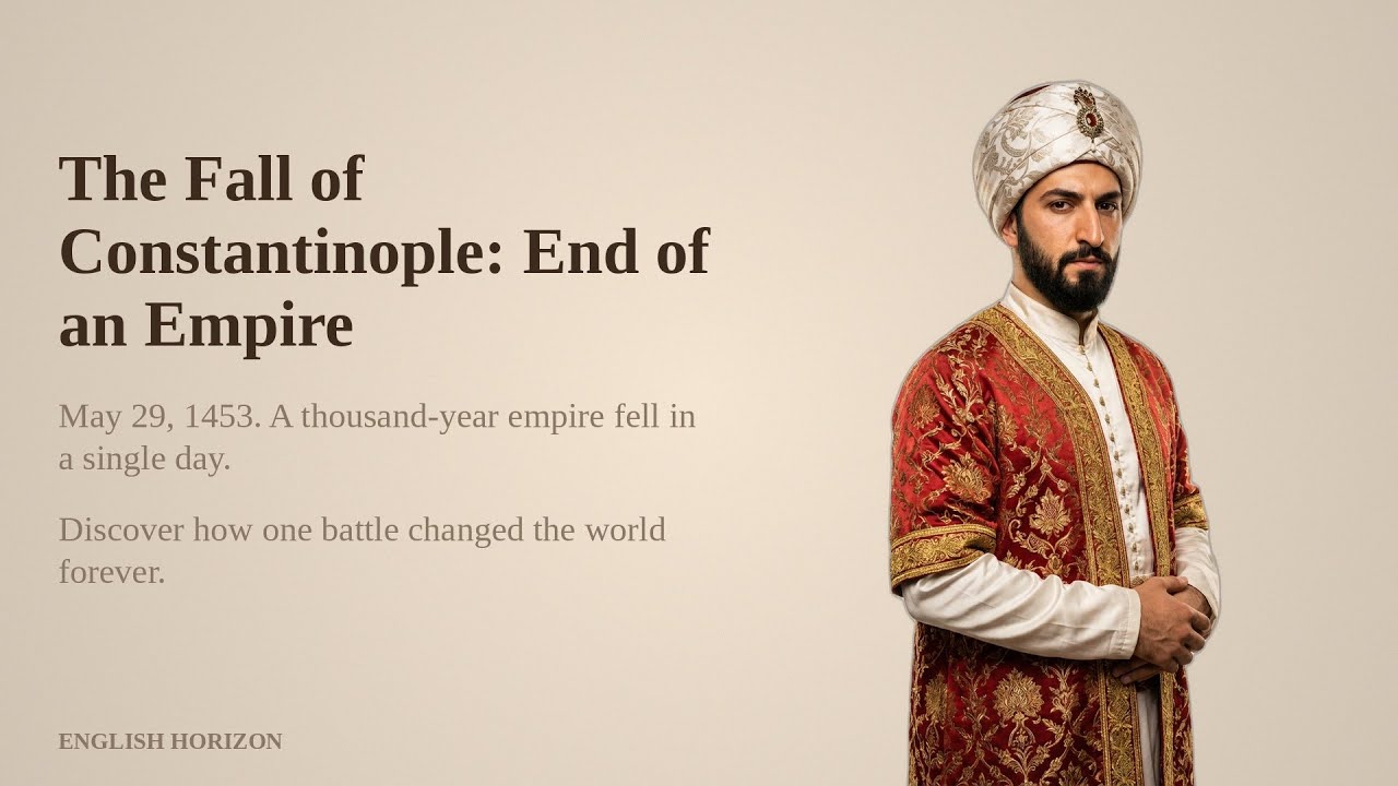 The Fall of Constantinople: End of an Empire | History | Learn English B1