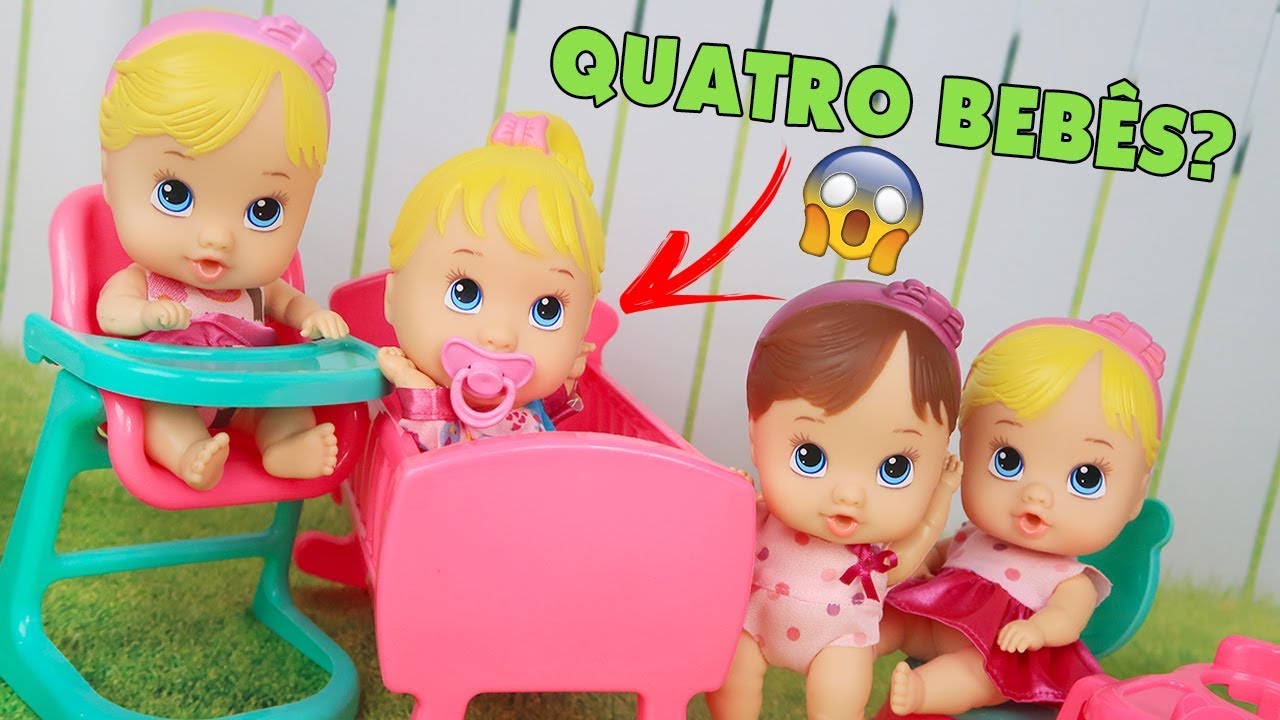 NOVAS BONECAS BEBÊS FAZ XIX, TRONINHO, CADEIRÃO E BERCINHO | Little Dolls - Lilly Doll