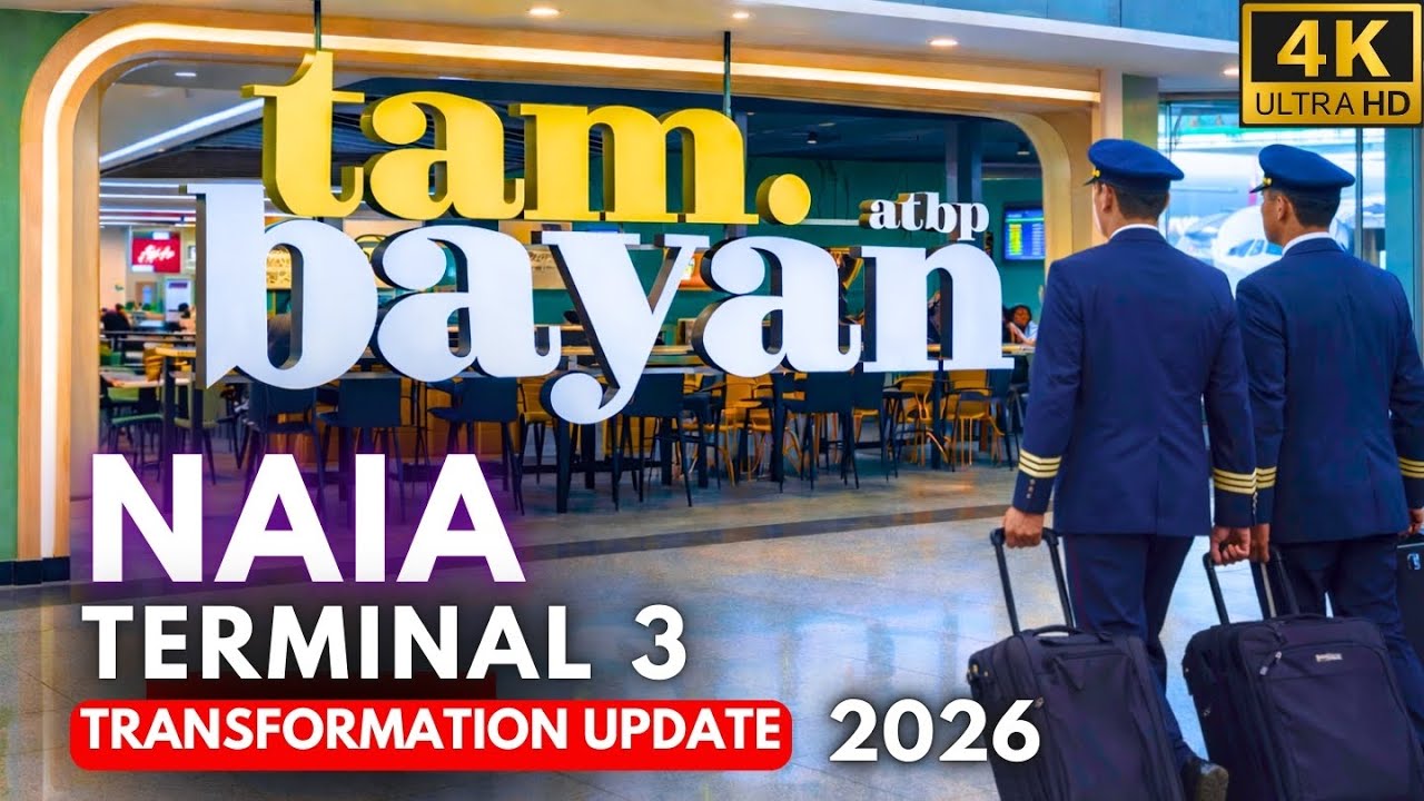 Is this really Manila Airport now? New NAIA T3 Tambayan & Mezza Food Hall Tour 2026 [4K HDR]