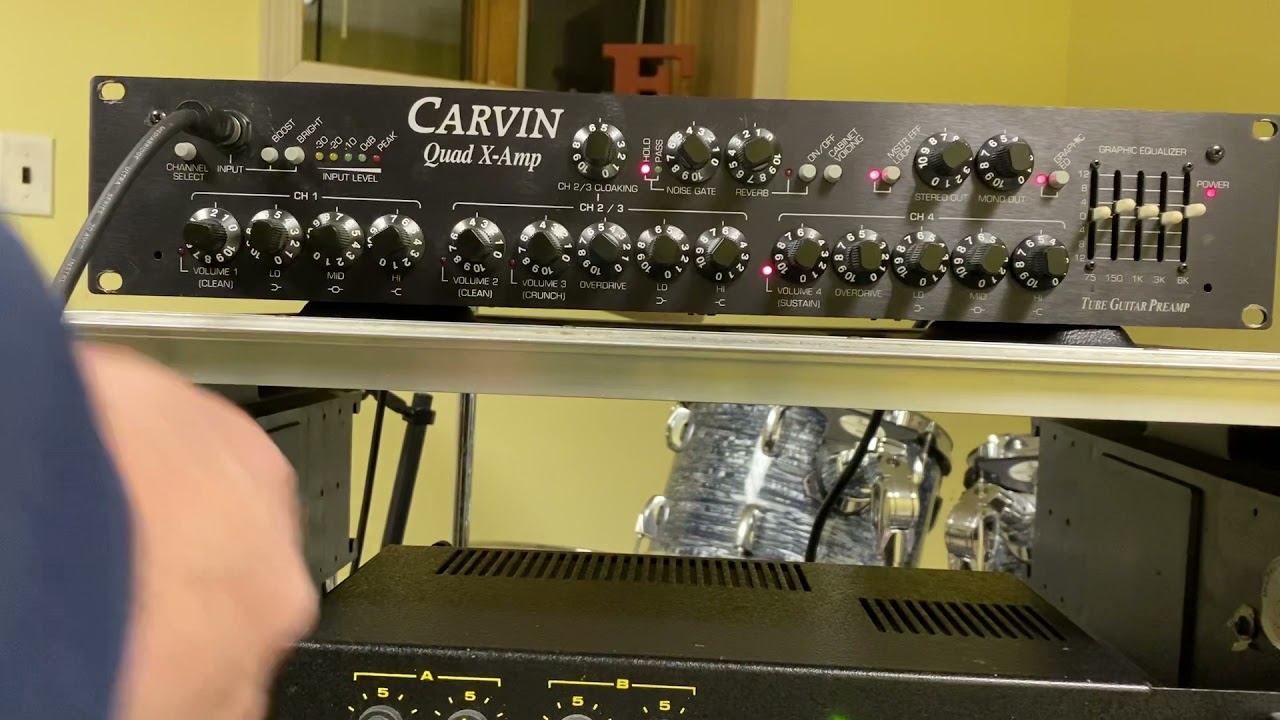 Carvin Quad X 4 Channel Guitar Preamp 1994