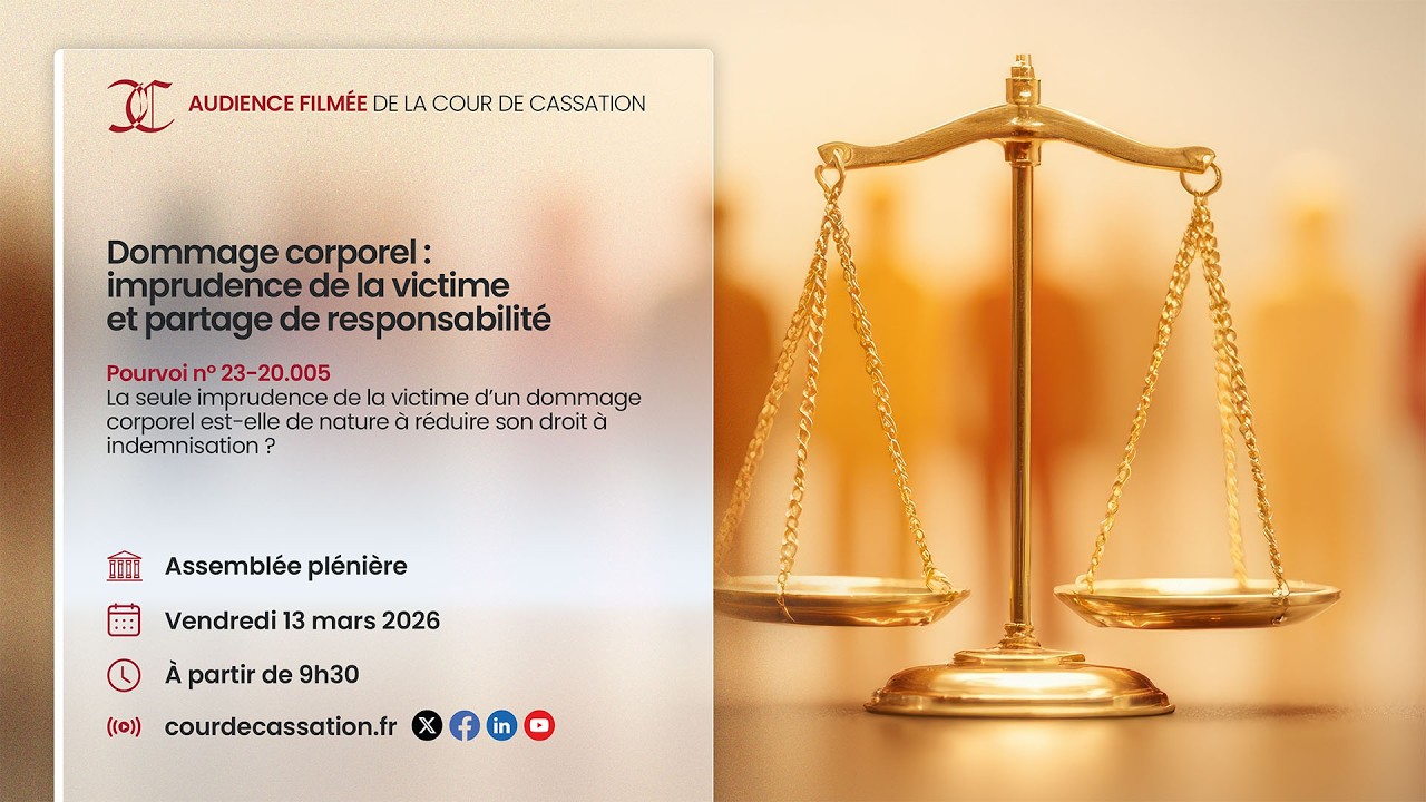 Audience filmée - Dommage corporel : imprudence de la victime et partage de responsabilité