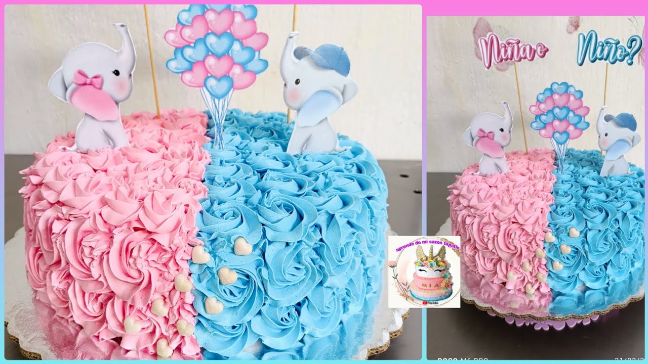pastel para REVELACIÓN DE GENERO 🩷🩵 Aprende de mi sazon tapatio está en vivo #cakes #shorts