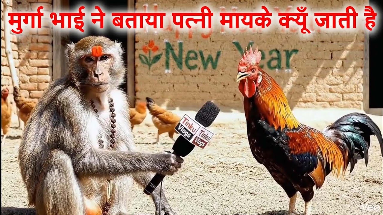 🐓मुर्गा भाई ने बताया पत्नियां अपने मायके क्यों जाती है #comedy2026 #newyear#pahadichoravlog