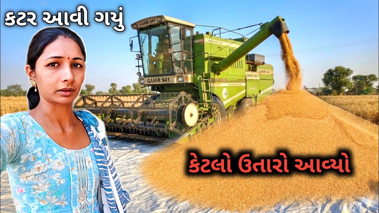 કટર આવી ગયું / કેટલા નો ઉતારો આવ્યો || R Gujju Vlog || 