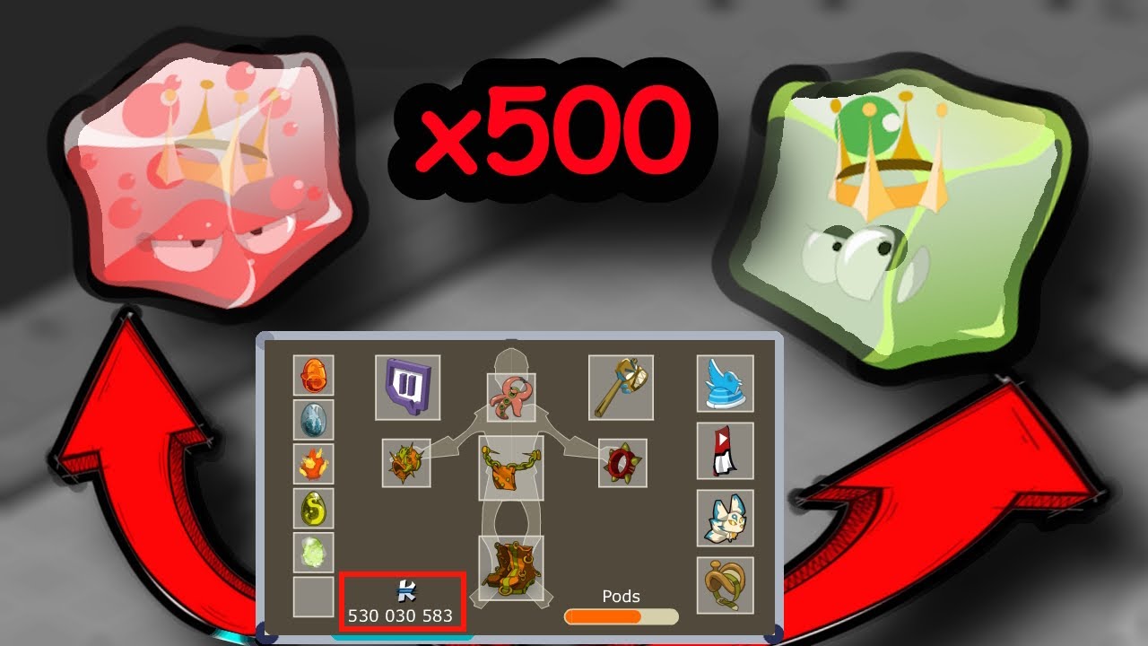500 CAPTURES GELEE DES MILLIONS DE KAMAS DE BENEF DOFUS RETRO