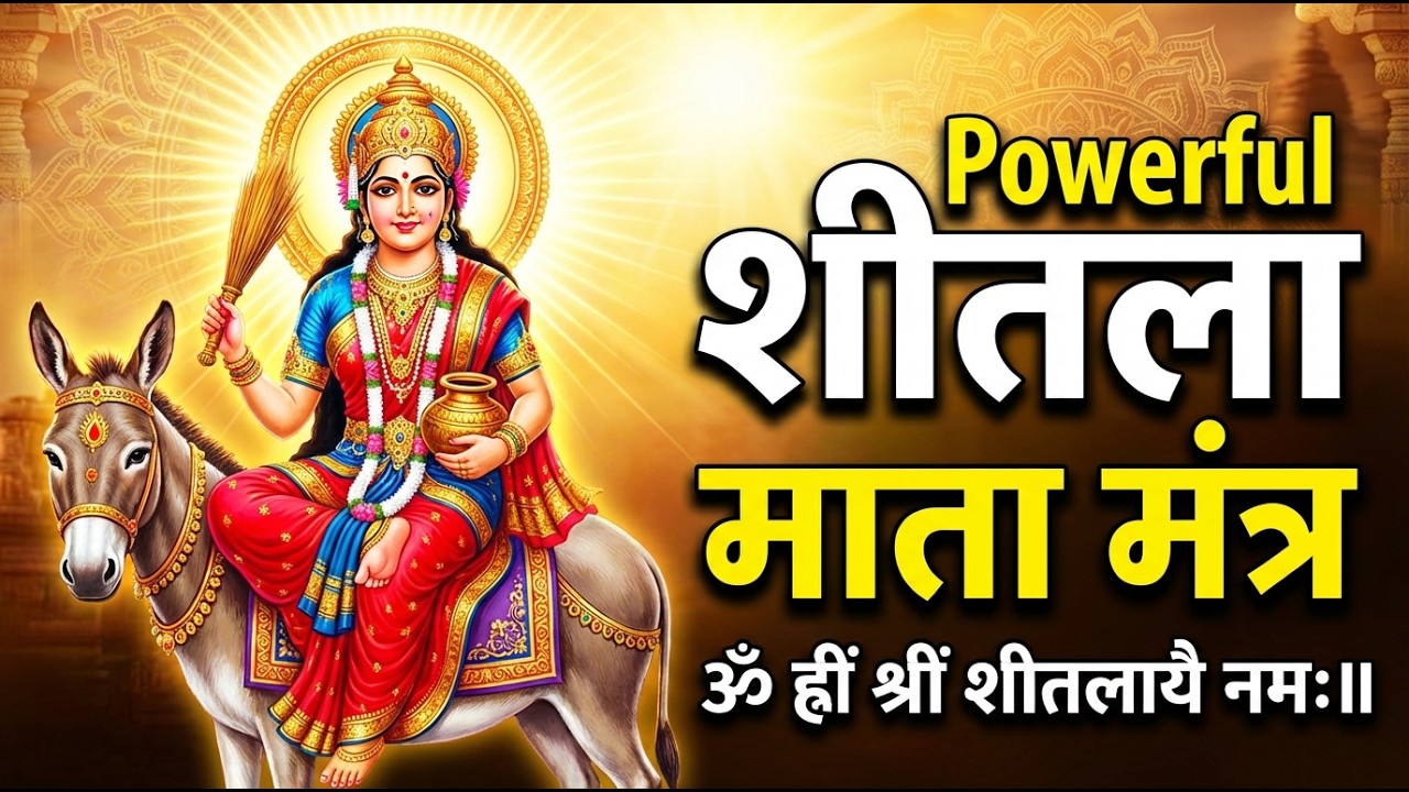Powerful -- शीतला माता का मंत्र | रोग और दुख दूर करने वाला #sheetla_asthami #sheetla_mata