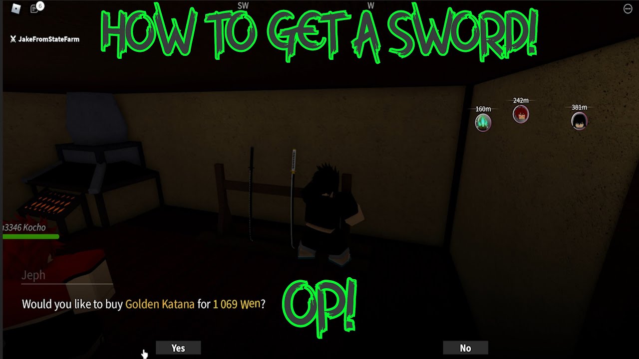How To Get Katana Sword! (Jeph NPC Location!) | Project Slayers Free Release Roblox