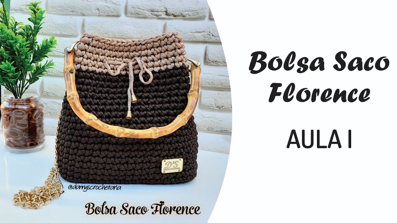 Bolsa Saco em Crochê com Fio náutico | Aula 01