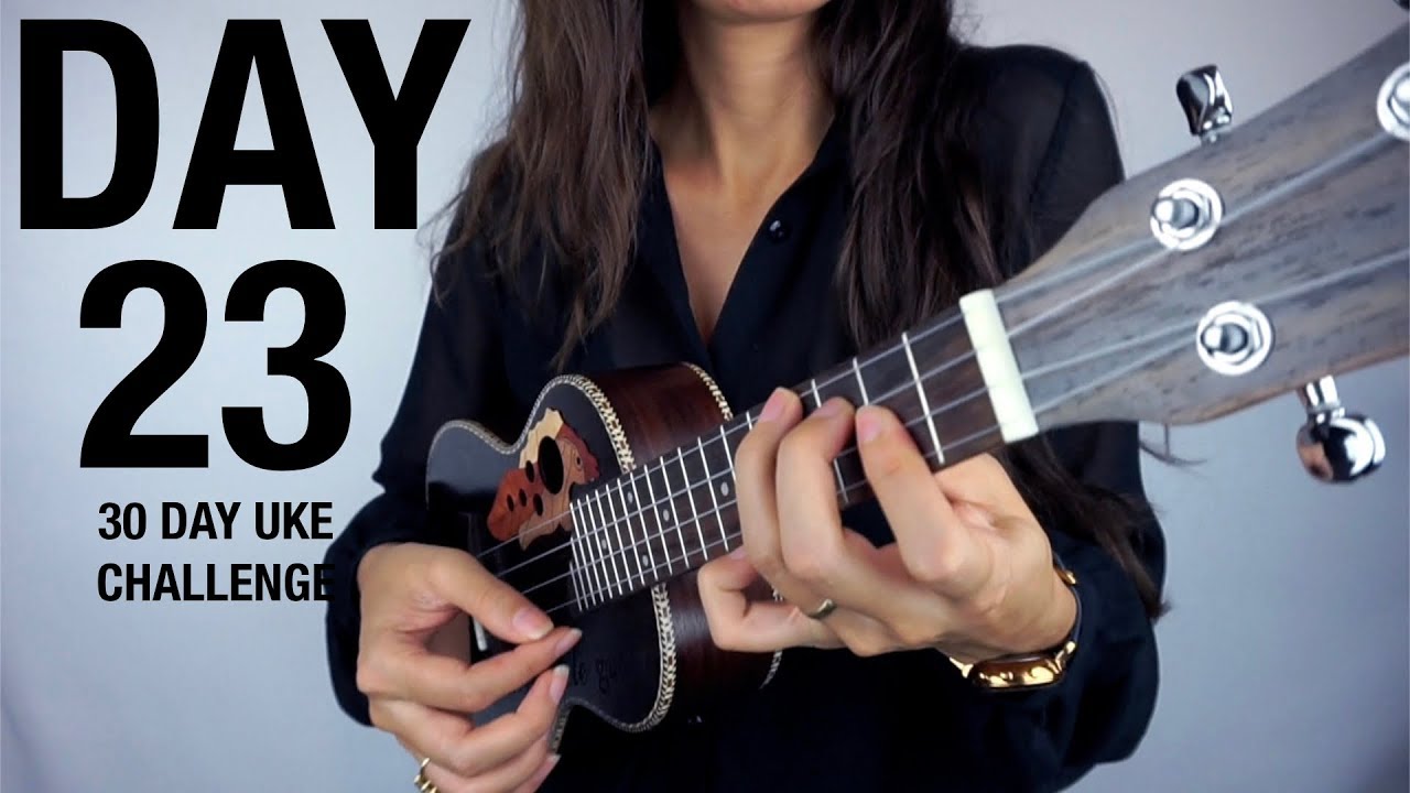 DAY 23 - HALF BARRE CHORDS - 30 DAY UKE CHALLENGE