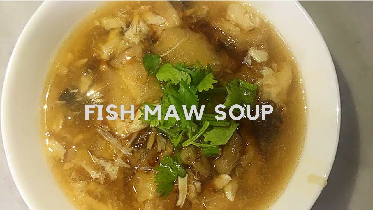 How to make fish maw soup 鱼漂汤