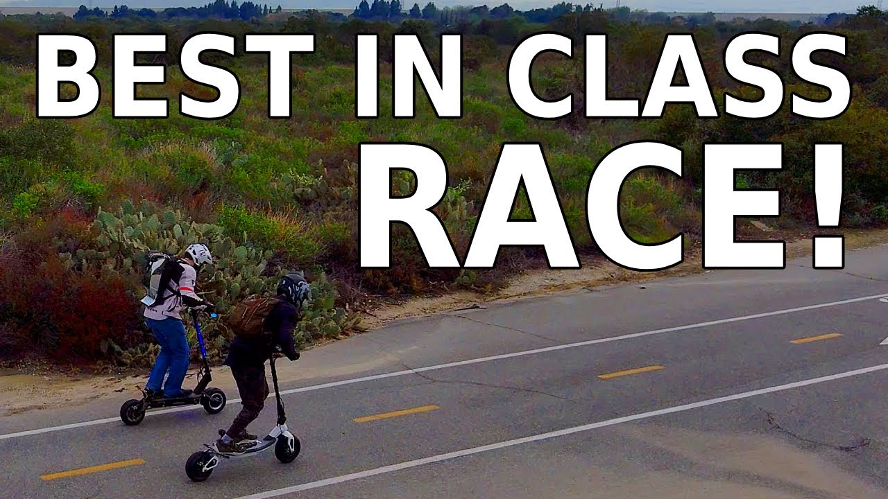 Dualtron Thunder X Rion RE60 RACE - Two fast electric scooters race, which one will win?
