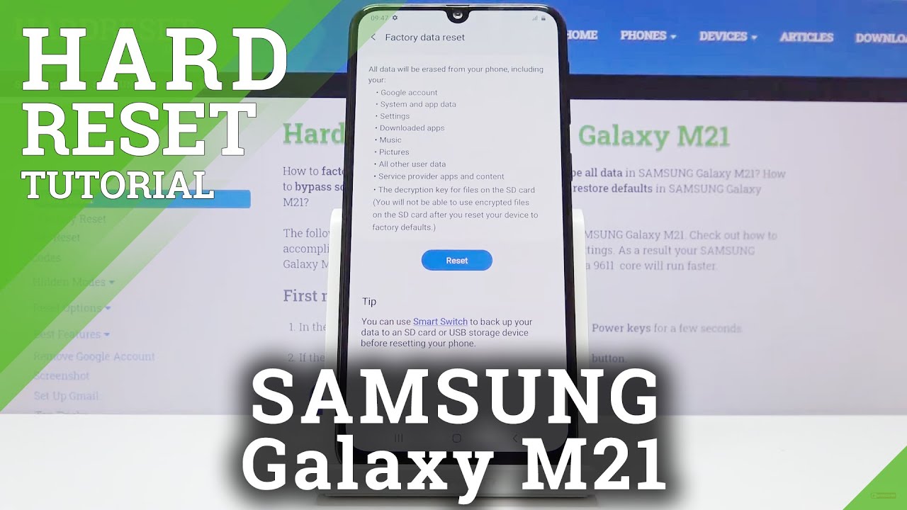 Factory Reset SAMSUNG Galaxy M21 &ndash; Erase All Content & Settings