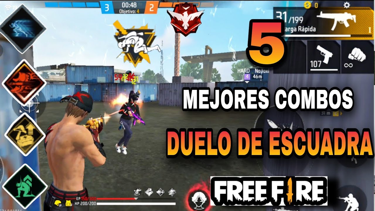 5 MEJORES COMBOS DE HABILIDADES PARA DUELO DE ESCUADRA EN FREE FIRE