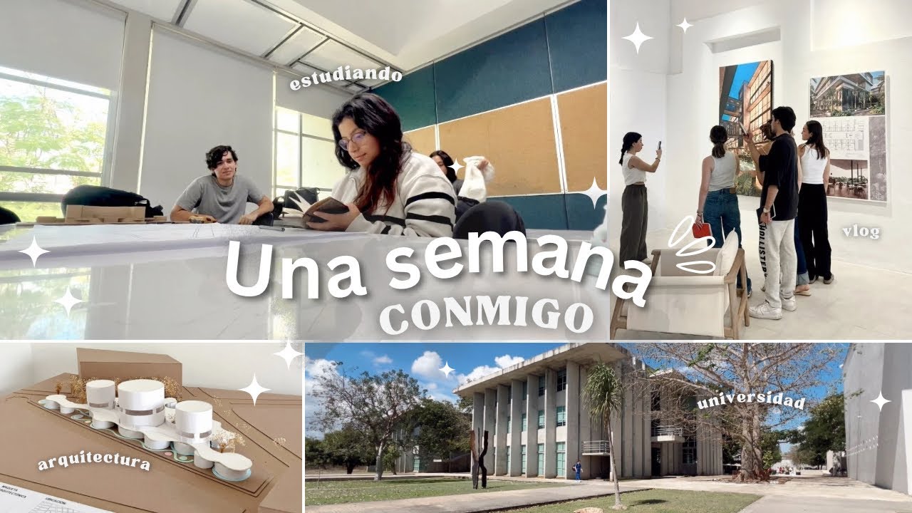 Una semana conmigo 💻📐📚📝 - vlog estudiante de arquitectura, universidad, foránea…