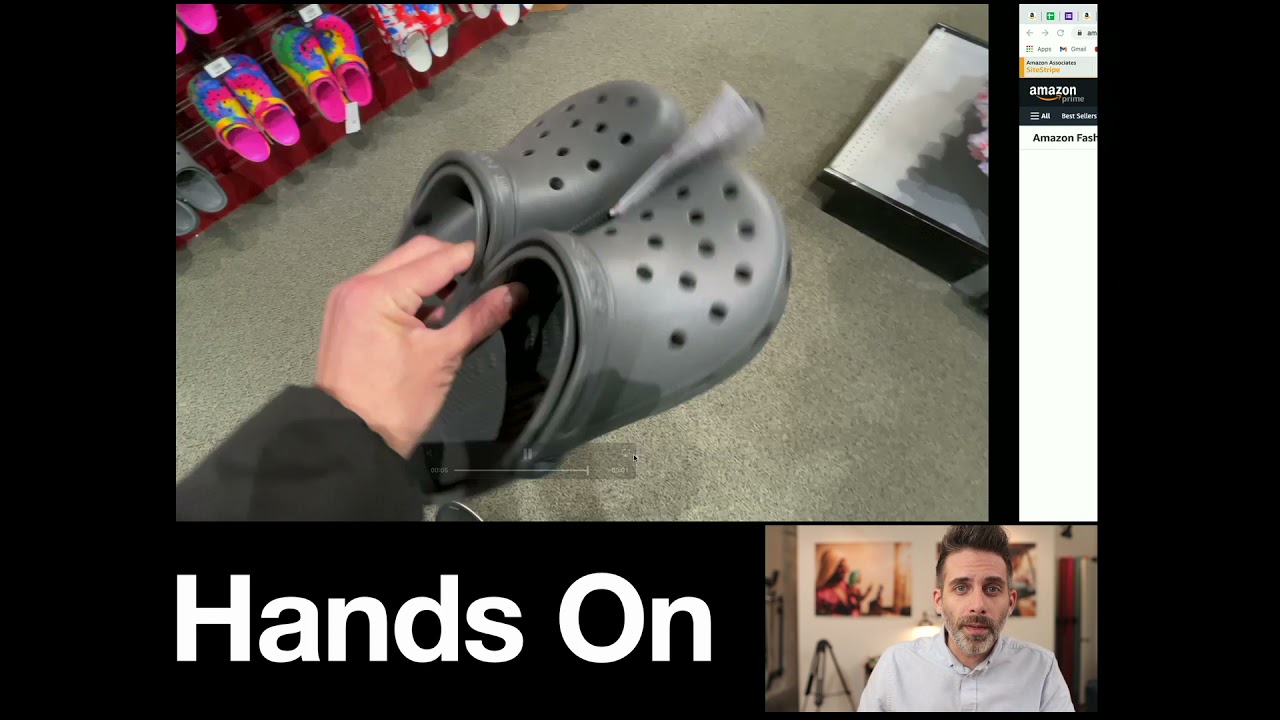 Hands On: Crocs On Amazon - Classic Clog in Slate Grey Hands On