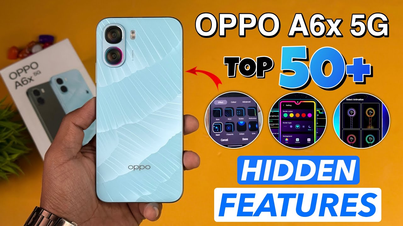 Oppo A6x Top 50++ Hidden Features | Oppo A6x Tips And Tricks | Oppo A6x 5G