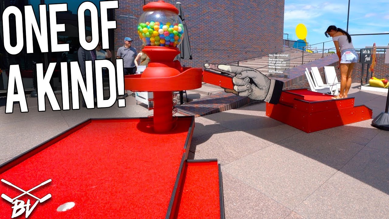 YOU HAVE TO SEE THIS CRAZY ONE OF A KIND MINI GOLF COURSE!