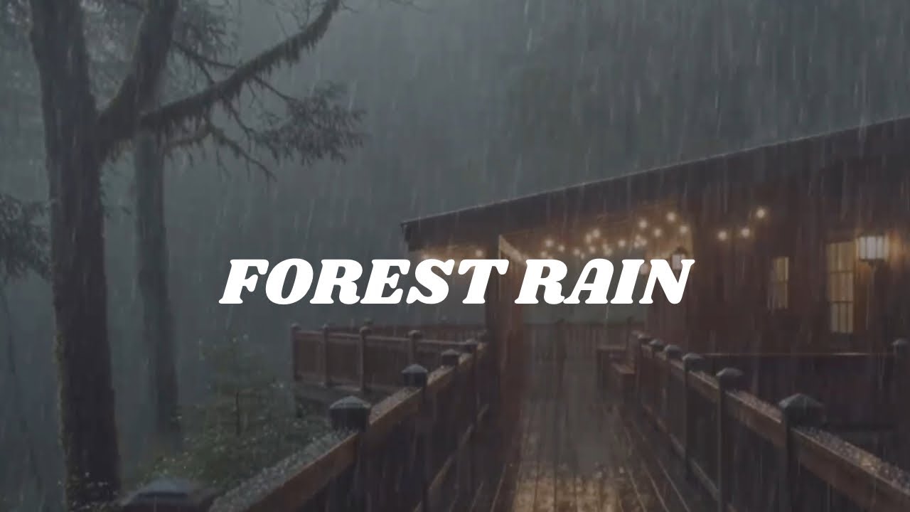 Forest Cabin Rain at Night 🌧️Soothing  Rain Sounds for Sleep @CozyStormRetreat 