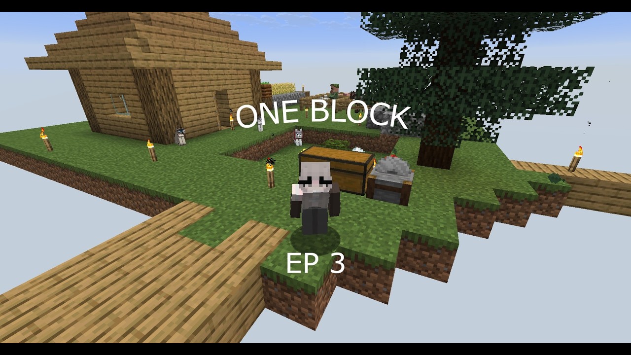 One Block EP 3: Trial Dungeons and buildings