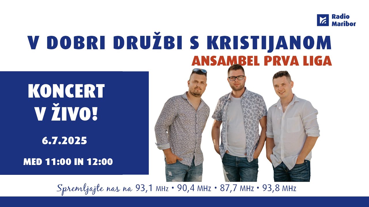 🎶 Koncert v živo z ansamblom Prva liga - V dobri družbi s Kristijanom 🎶