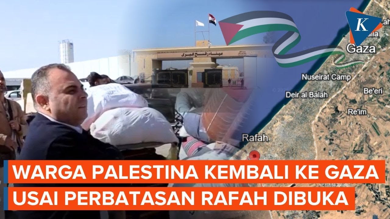 Warga Palestina di Mesir Kembali ke Gaza Usai Israel Buka Perbatasan Rafah