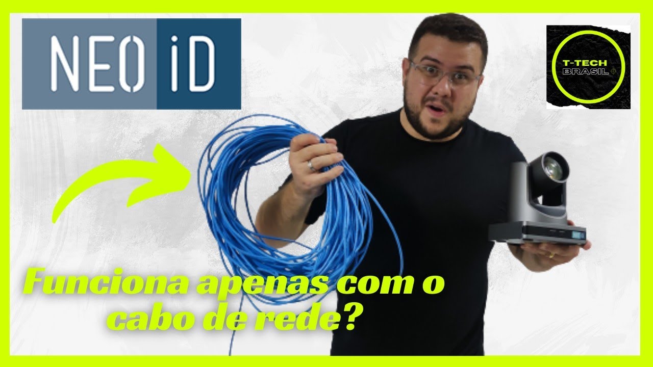 CÂMERA PTZ USB PRO NEOID + Enviando imagem por cabo de Rede de 30 METROS!!!