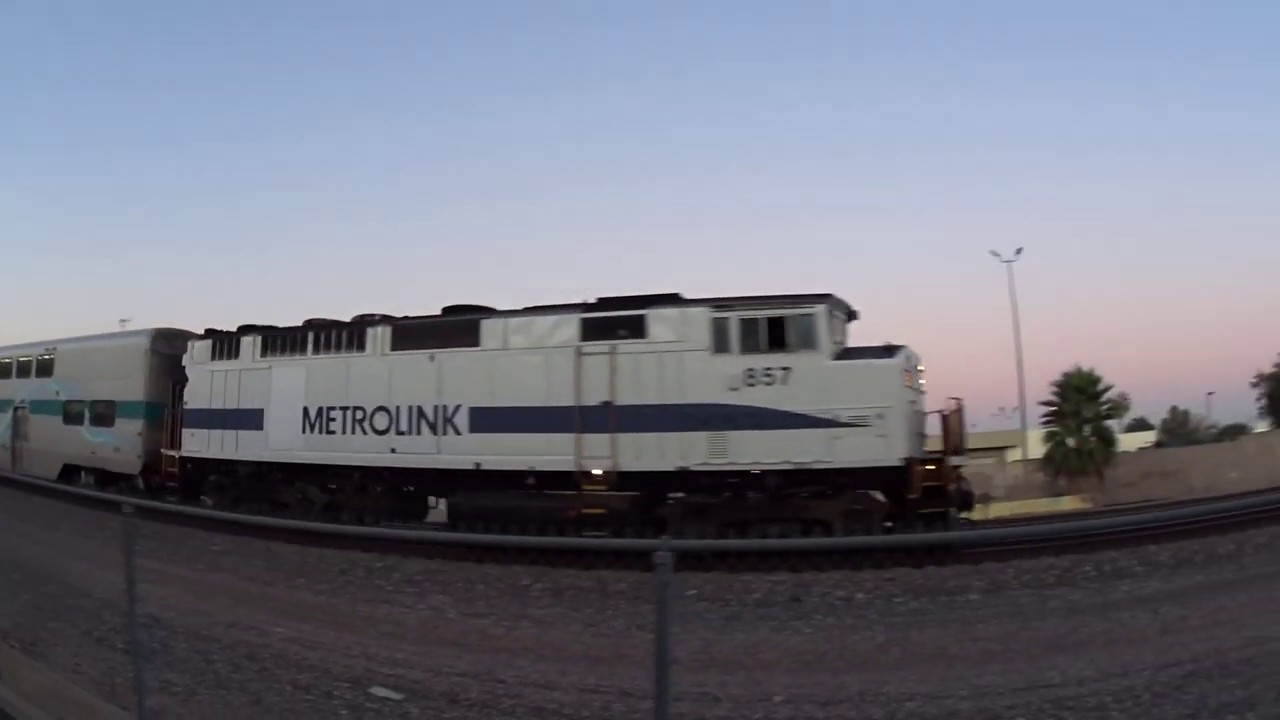 F59PH 857 Metrolink Meet Amtrak Surfliner SC44 Loud Horns