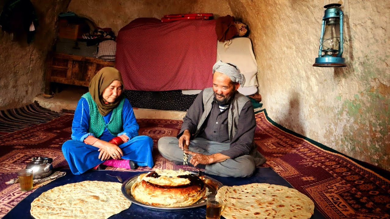 Organic life of the villagers living in the cave | Afghanistan Village life