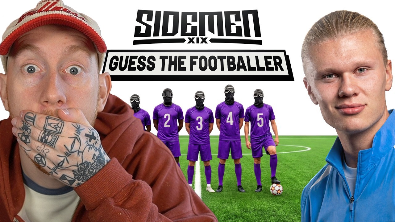 REACTING TO SIDEMEN GUESS THE FOOTBALLER ft Erling Haaland
