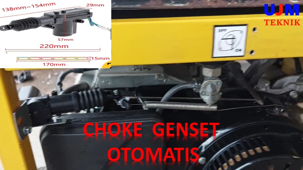 Cara pasang auto choke genset bensin - modifikasi choke genset bensin