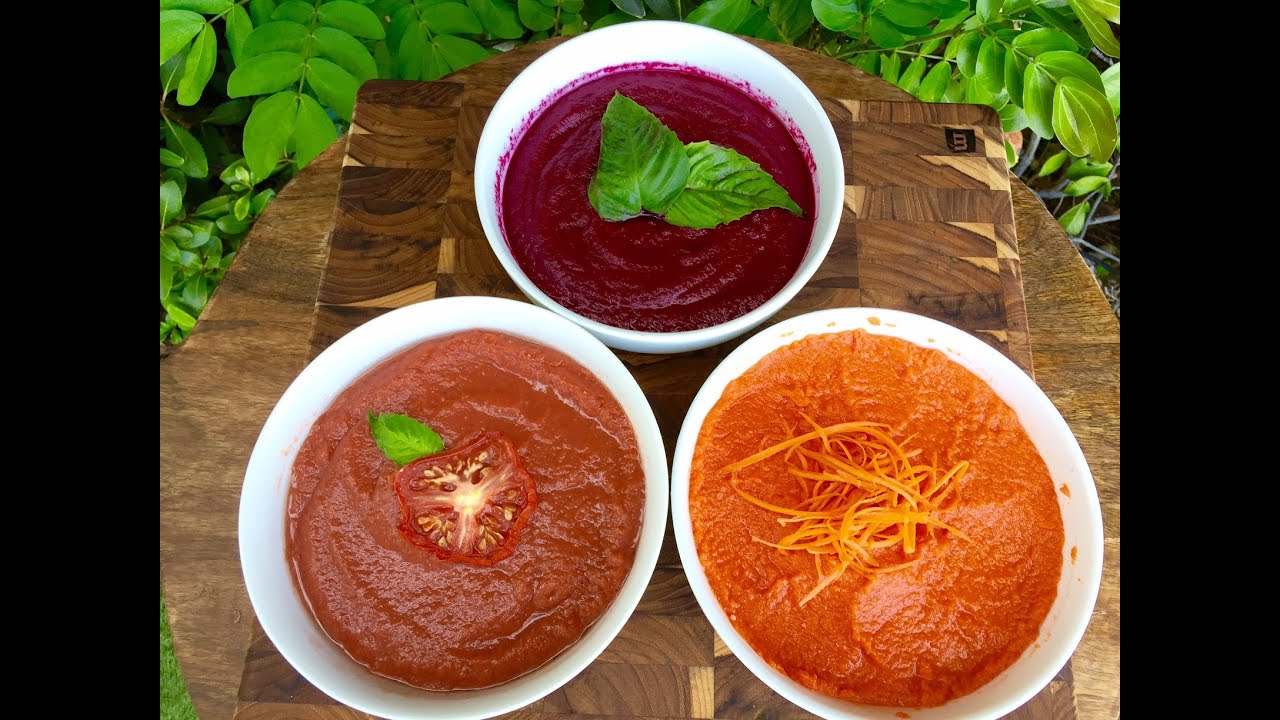 3 Low Fat Raw Vegan Soups