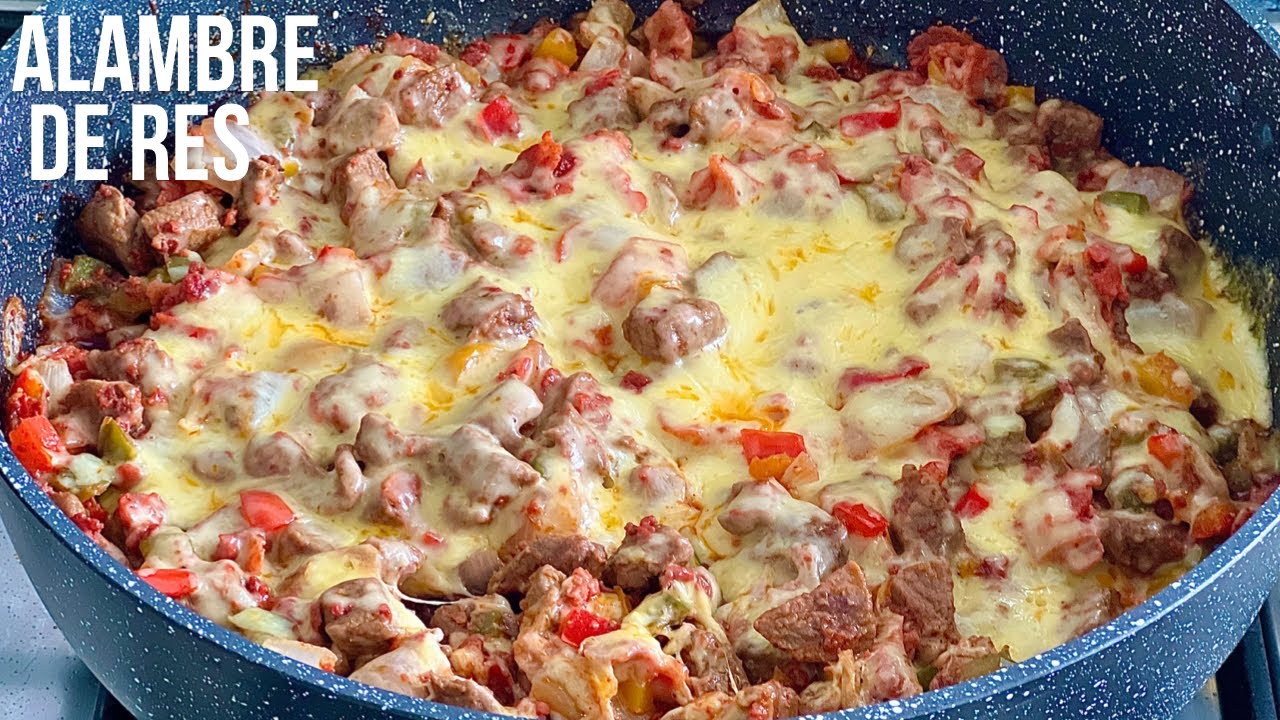ALAMBRE DE RES CON QUESO | COMIDA FÁCIL Y RÁPIDA | EN CASA CON IXCHEL