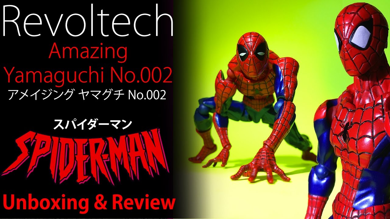 Amazing Yamaguchi No.002 Spider-Man unboxing & review - It Figures! with Wageofsins