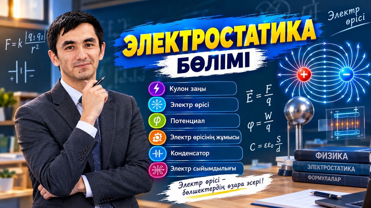 Электростатика. Кулон заңы  #заряд #Кулон_заңы #ұбт_дайындық #физика #есеп_шығару #Электростатика