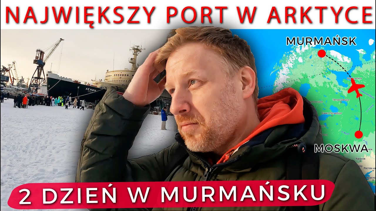Polak zwiedza port na północnym skraju ROSJI