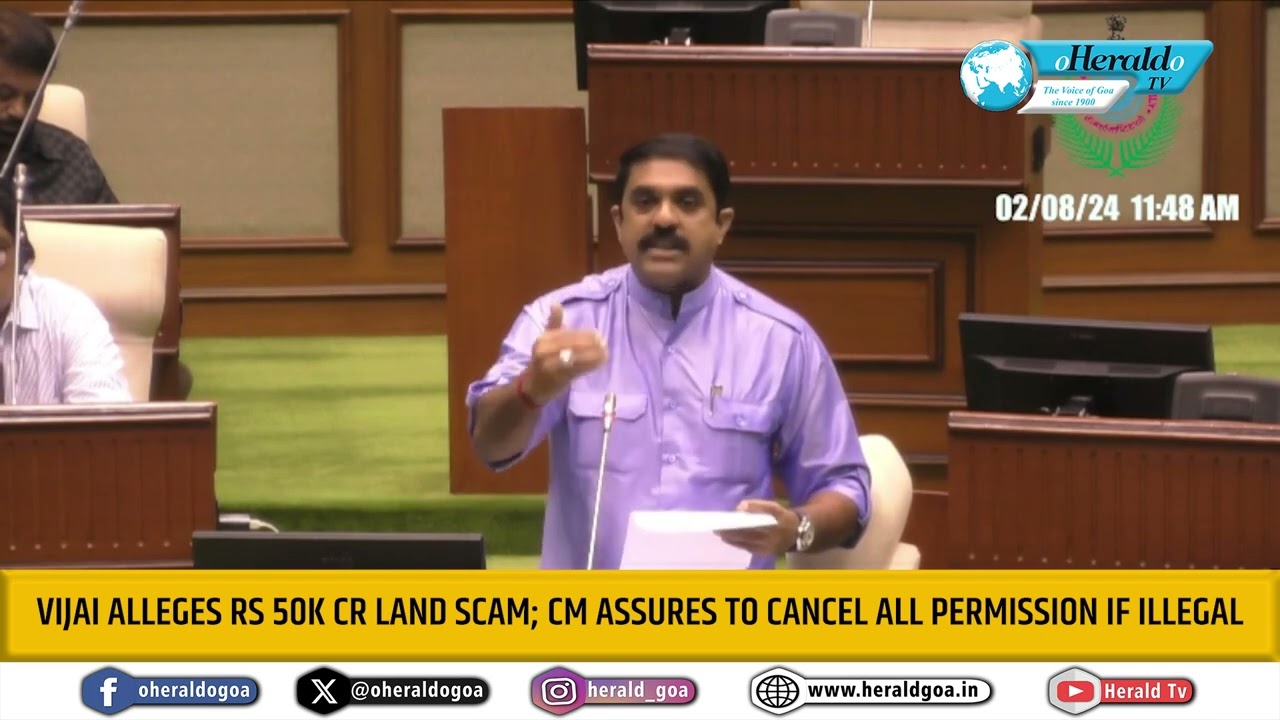 Vijai alleges Rs 50K cr land scam; CM assures to cancel all permission if illegal