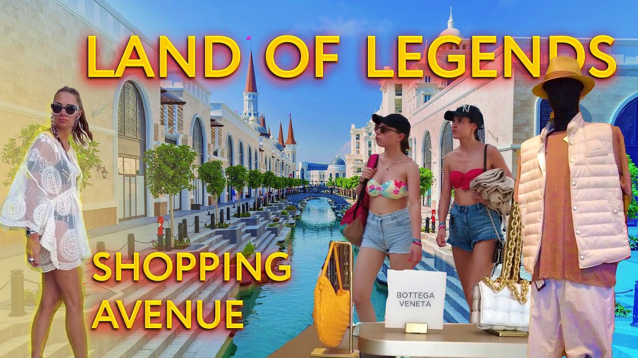 ANTALYA SHOPPING AVENUE THE LAND OF LEGENDS Walking tour Belek #turkey #antalya #belek #rixos