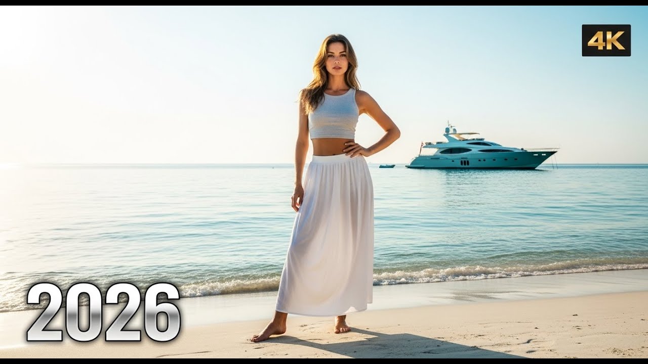 Sunlit Beach Sounds 🌊 Chill Out Tropical House 2026 | 4K