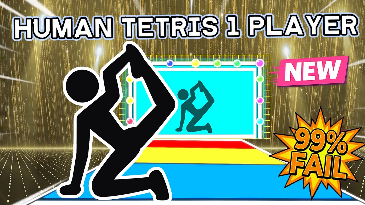 HUMAN TETRIS | Immersive Interactive Warm Up | New Version 99% Fail