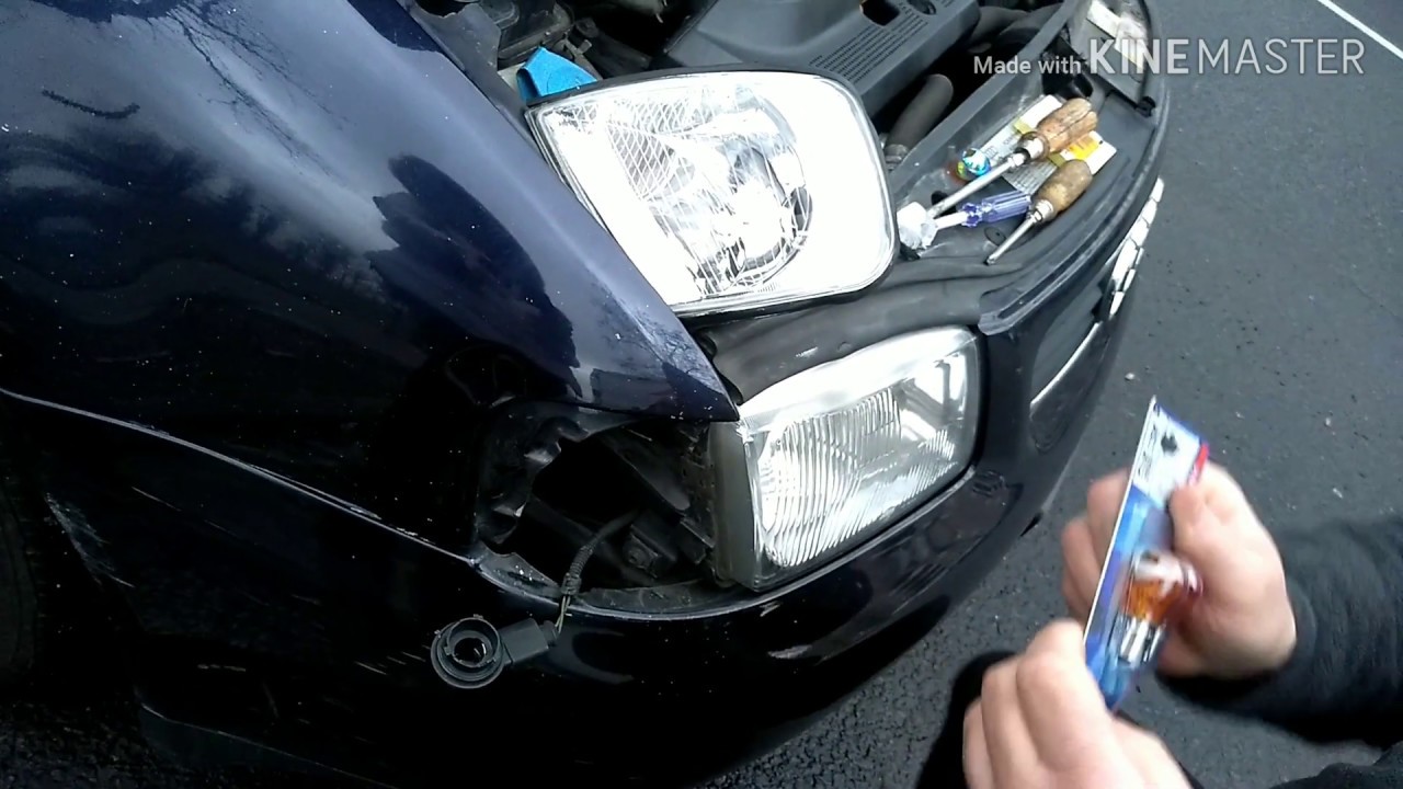 Audi A3 8L Wymiana żarówki kierunkowskazu. PL.