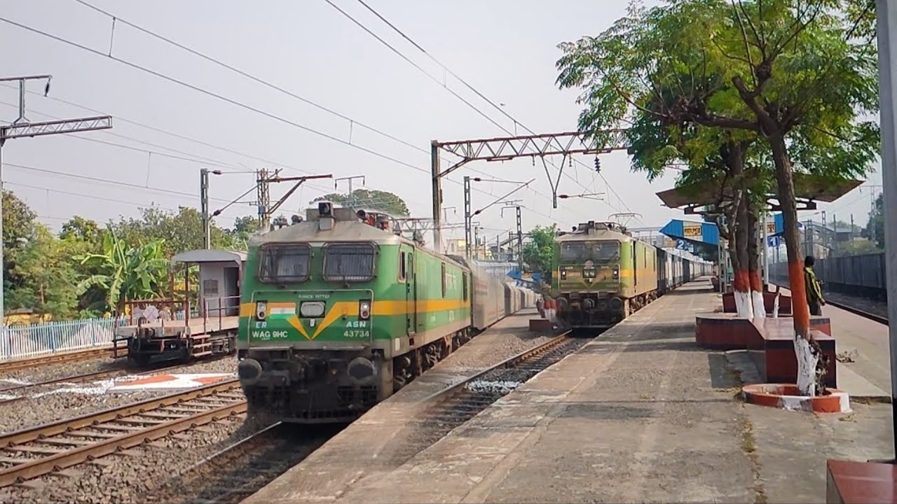Green Beast WAG-9HC Roaring Through Station